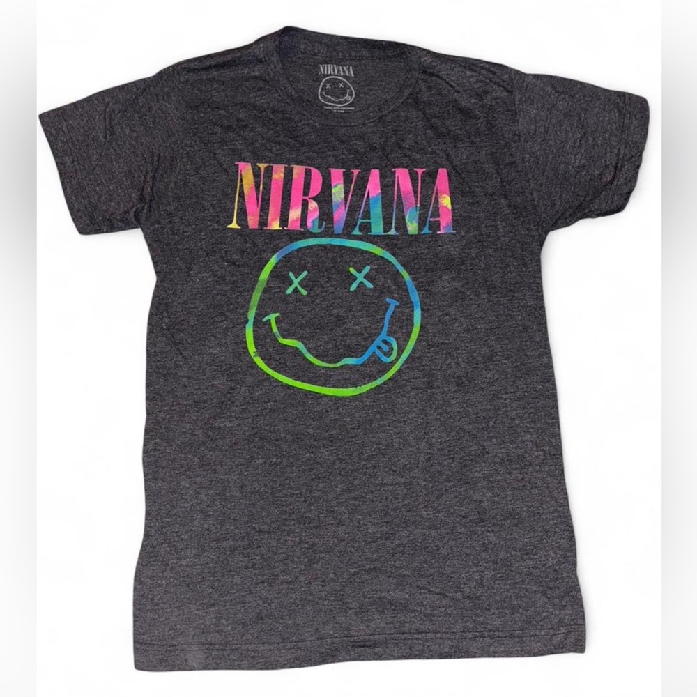 NIRVANA Tee - Multicolor on Dark Gray